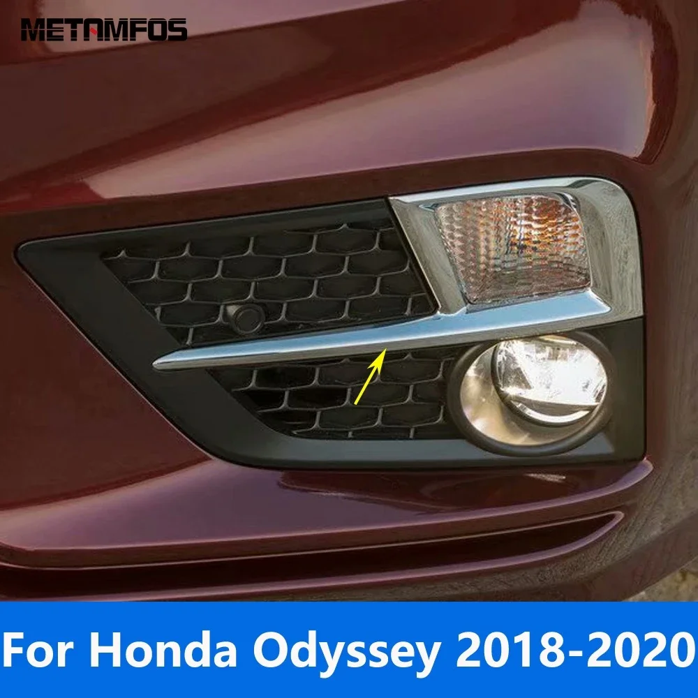 

Автомобильные аксессуары для Honda Odyssey 2018 2019 2020, Хромированная передняя противотуманная лампа, крышка противотуманной фары, защитная накладка на противотуманную фару