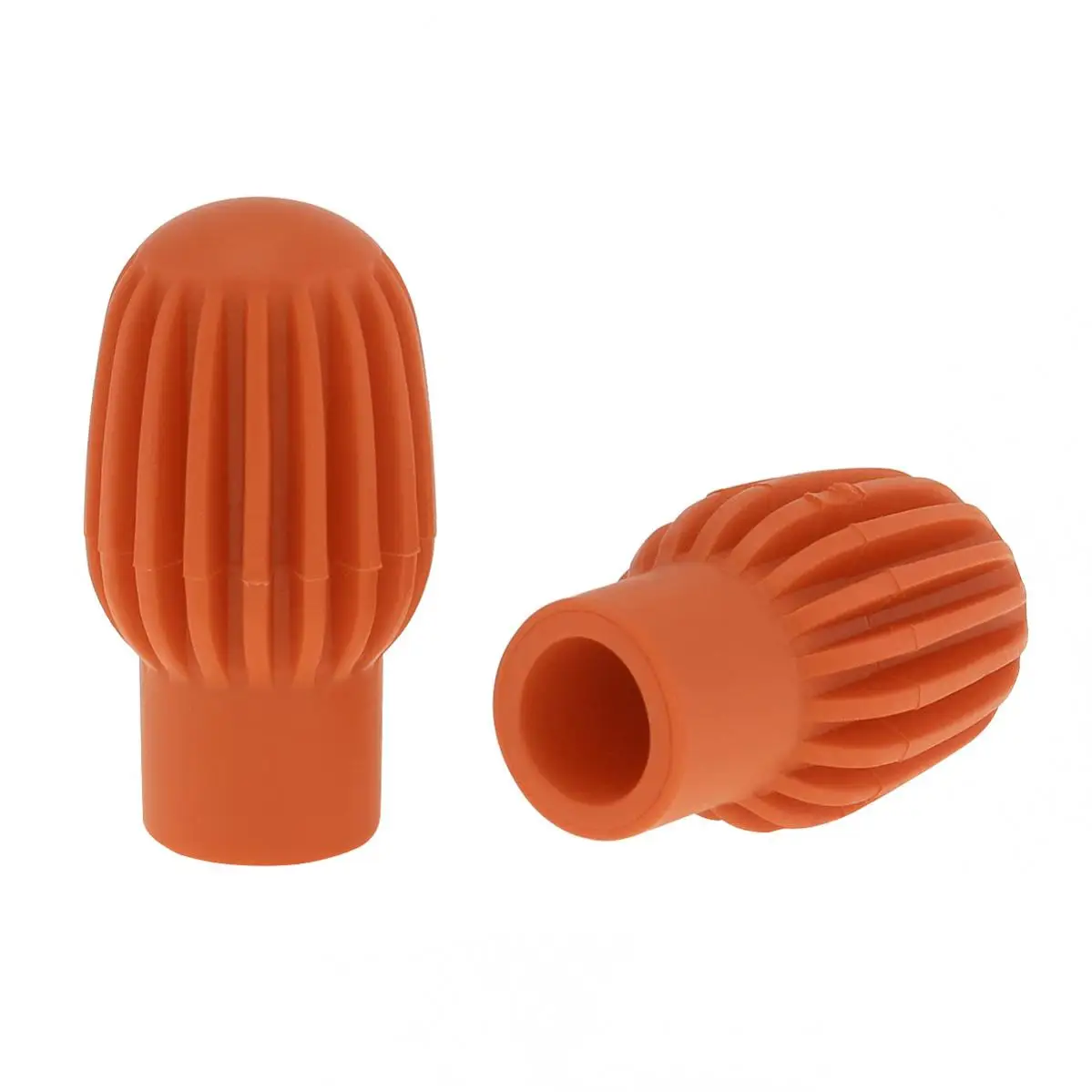 2pcs Silicone Drum Stick Head Rubber Sleeve Caps Drumstick Mute Damper Silent Practice Tips Beginner Practice Play Accessories