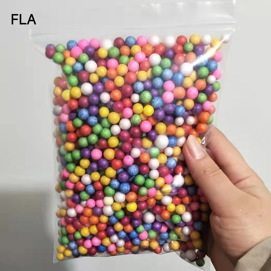 6–8 mm bunte Mini-Schaumperlen, Pellets, mehrfarbige Schaumstoffkugeln, Styropor-Styropor-Füller, Blasenkugel, Hochzeit, Party-Dekoration – Detail 4