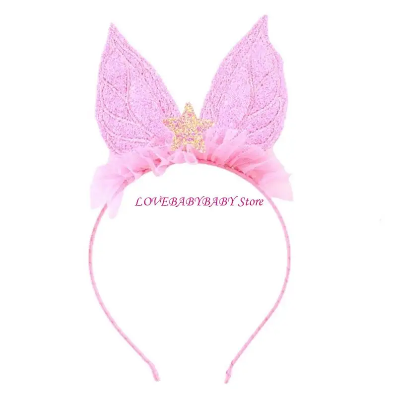 Luxurious Cloth Butterfly Wing Back Decoration Set Including Headband And Wand For Childrens Dress Up Event And Photo Props 4XBC
