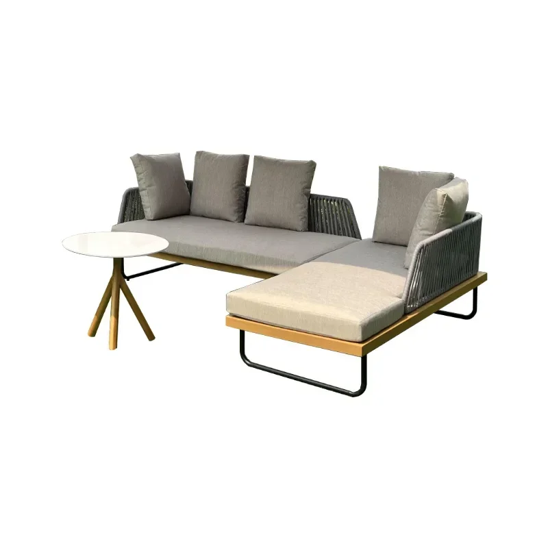 

Уличный диван-качели из веревки, мебель для сада и двора, водонепроницаемый и солнцезащитный.