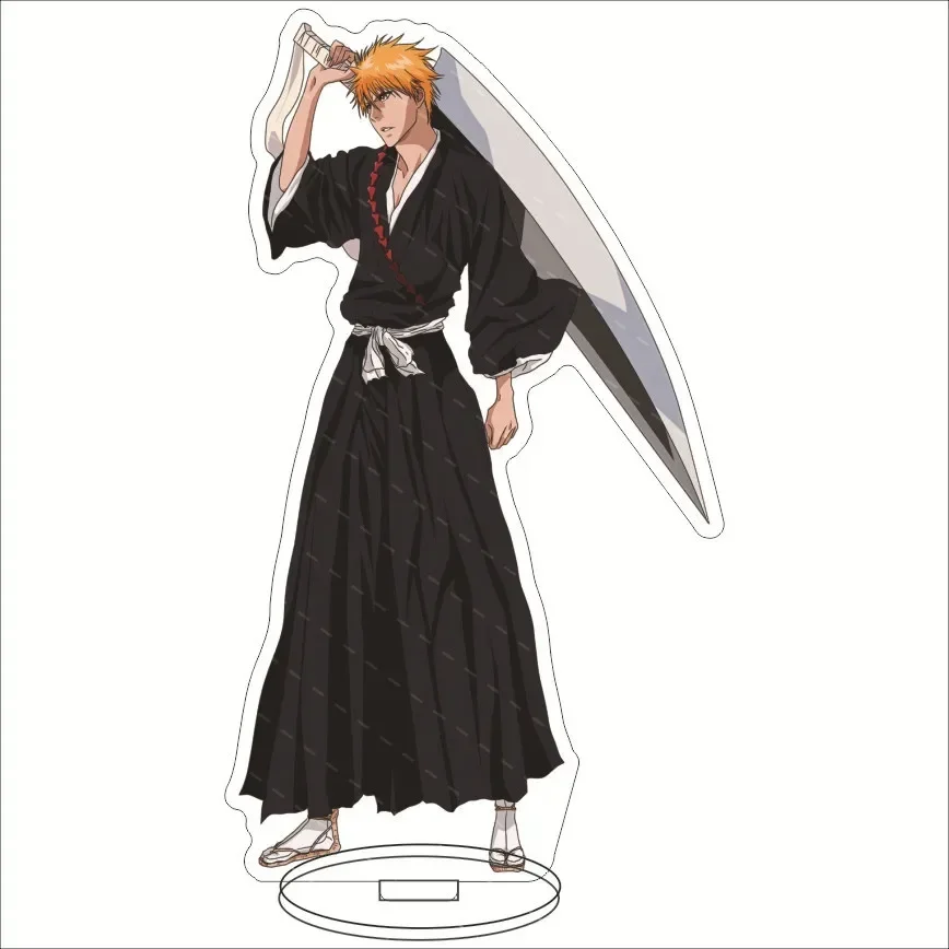 Anime Bleach Acrylic Stand Model Plate Kurosaki Ichigo Kuchiki Rukia Hitsugaya Toshiro Cartoon Figures Standing Sign Holder Gift