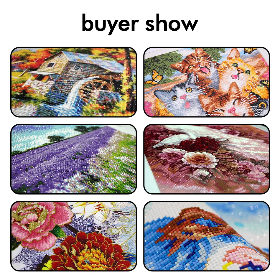 CHENISTORY Diamond Painting Pictures 5D Simple Diy Crafts Drawings With Diamonds Landscape house Crystal Living Room Decoration