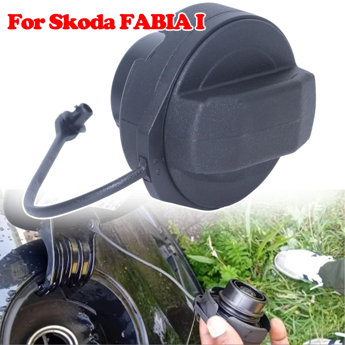 Fuel Oil Tank Inner Cover Plug Bjalla Petrol Diesel Cap Lid Gas Filler Support Retaining Strap Cord Rope For Skoda FABIA I 99-08