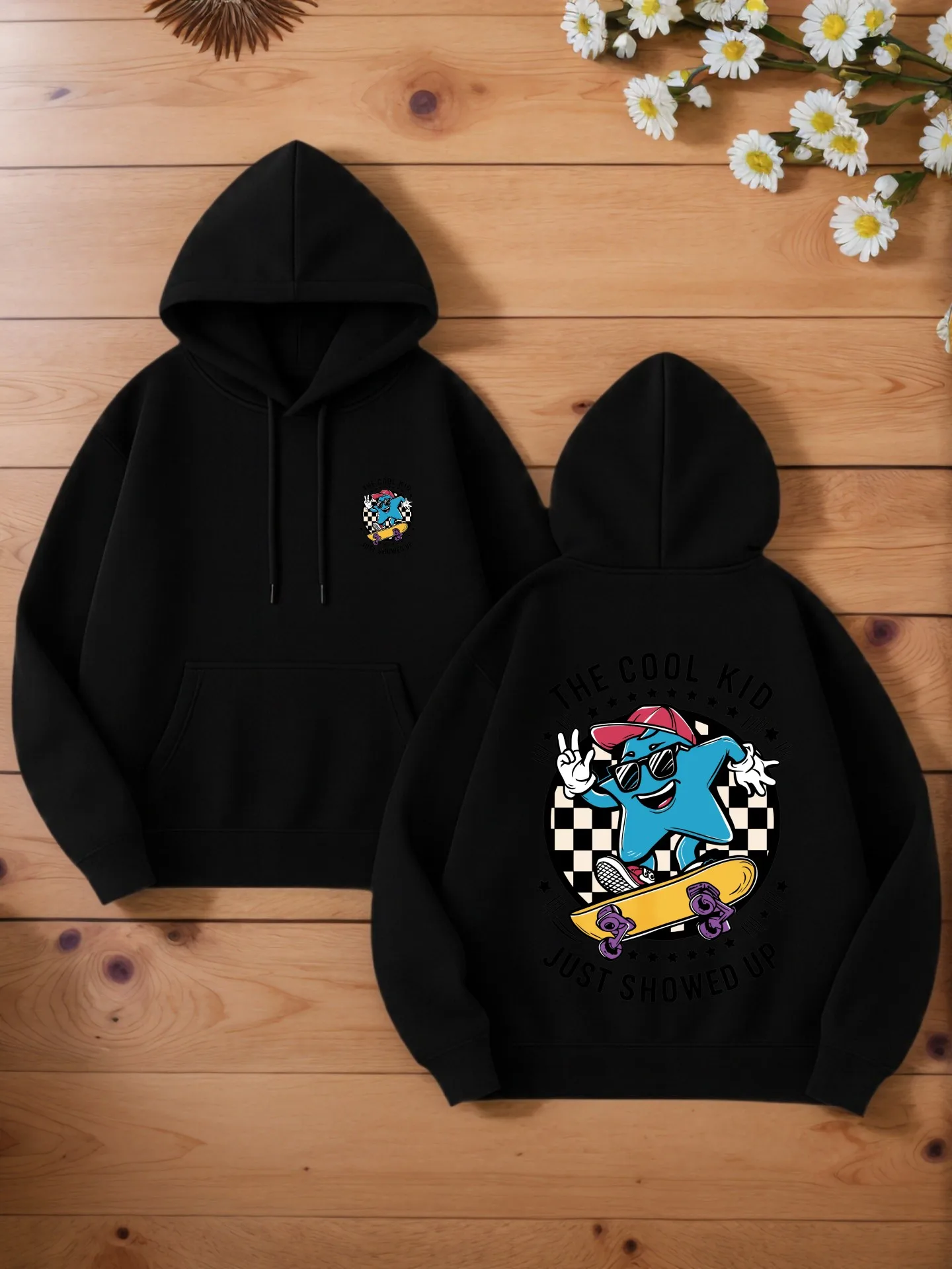 

Мужская толстовка с графическим рисунком, уличная пуловер с мультяшным принтом для мужчин, мягкая ткань для повседневной носки