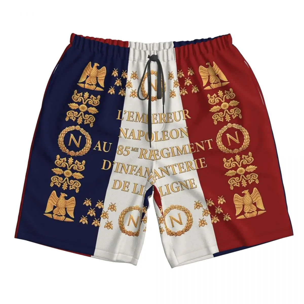 

Napoleonic French 85th Regimental Flag Trunks Beach Board Shorts Casual Quick Dry Swim Summer Men Pants