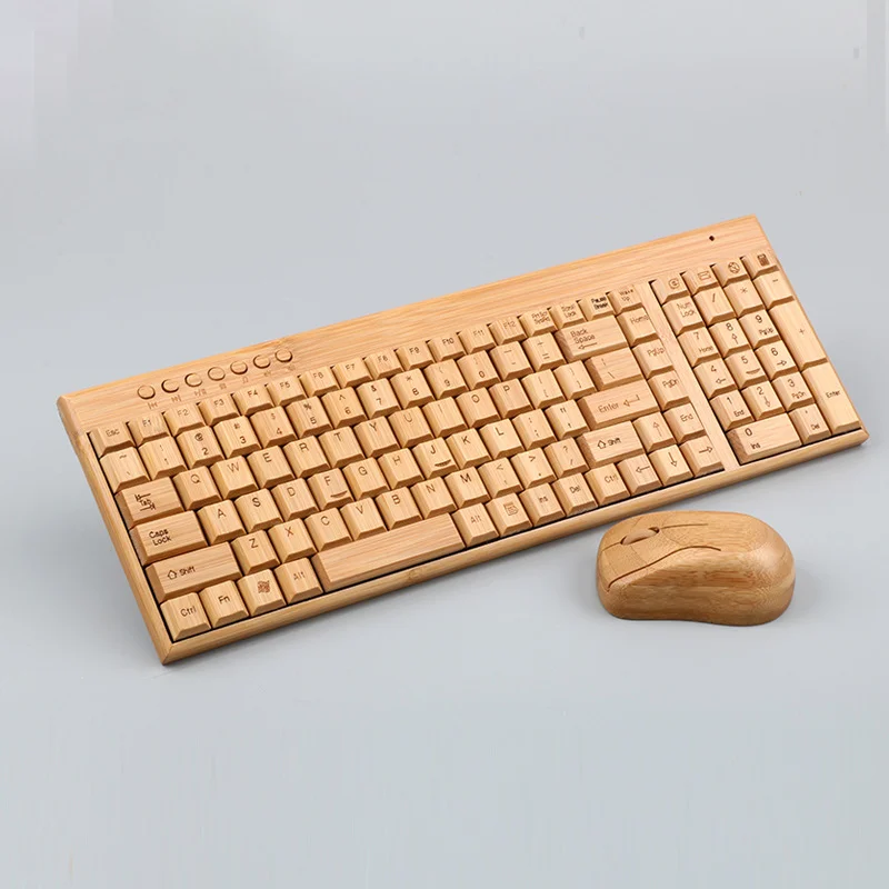 set-tastiera-e-mouse-wireless-samexi-in-bambu-set-regalo-desktop-creativo-periferico-per-laptop-ecologico-con-materiale-naturale