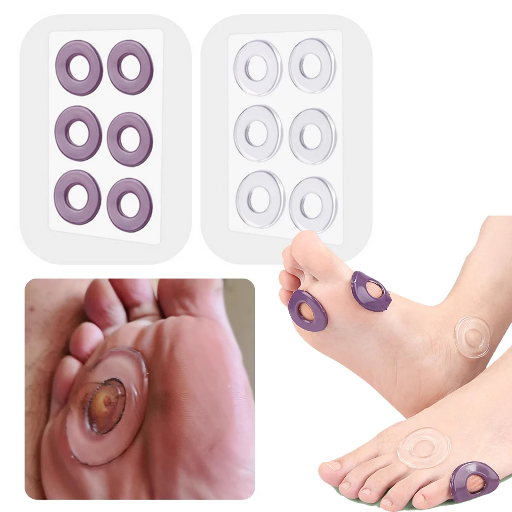 60pcs Foot Protectors Pads Corn Protective Foam Chicken Eye Patch Anti Wear Foot Casually High Heels Stickers Cushion Cover