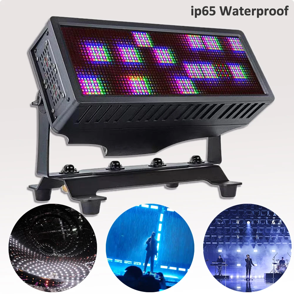 

IP65 Waterproof 1200W RGBW LED Strobe Light DMX Controlled Strobe DJ Party Disco Light Background Decorative Effect Lighting