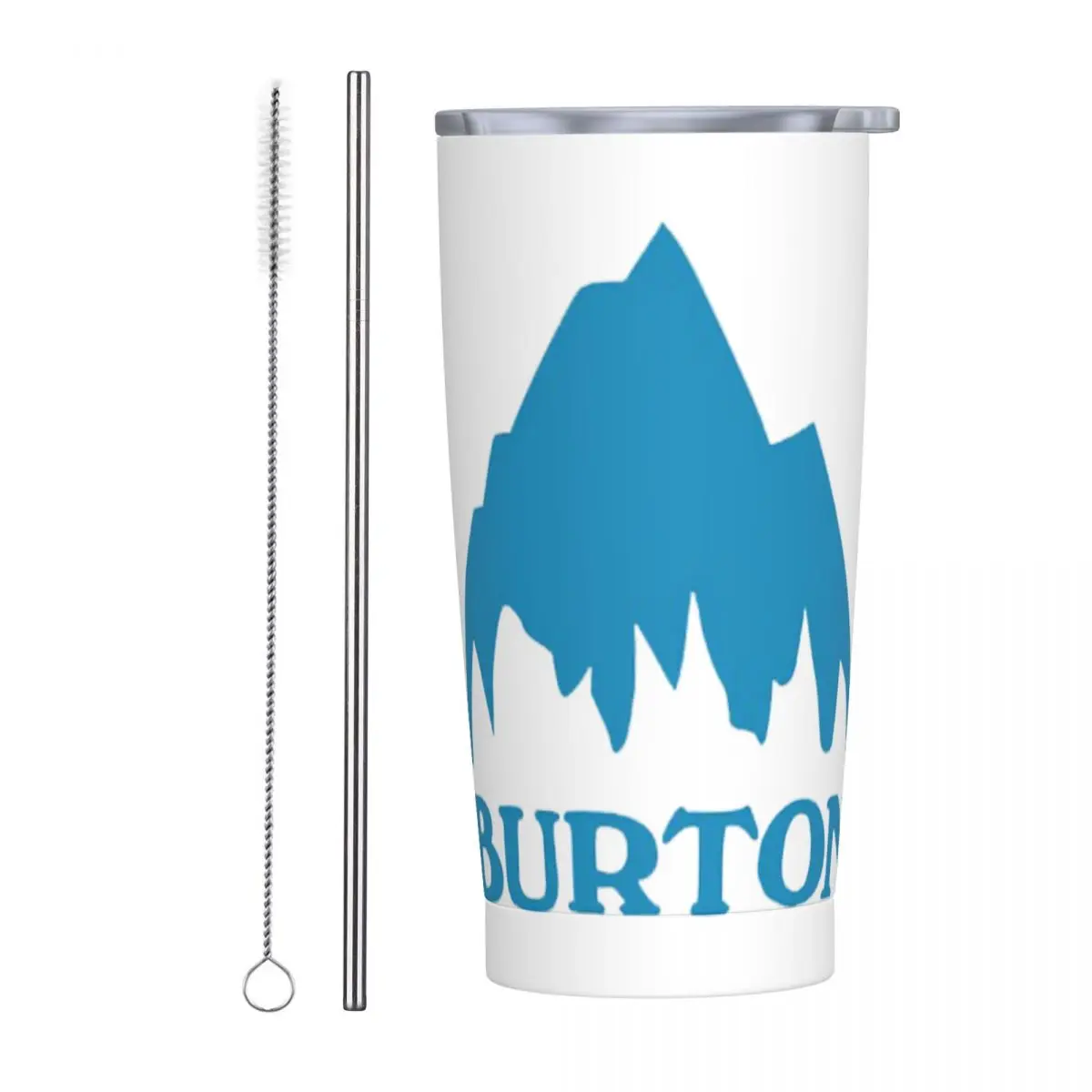 Burton Snowboard Sportive Stainless Steel Tumbler Vacuum Insulated Mug Thermal Cold Cups Straw With Lid 20oz