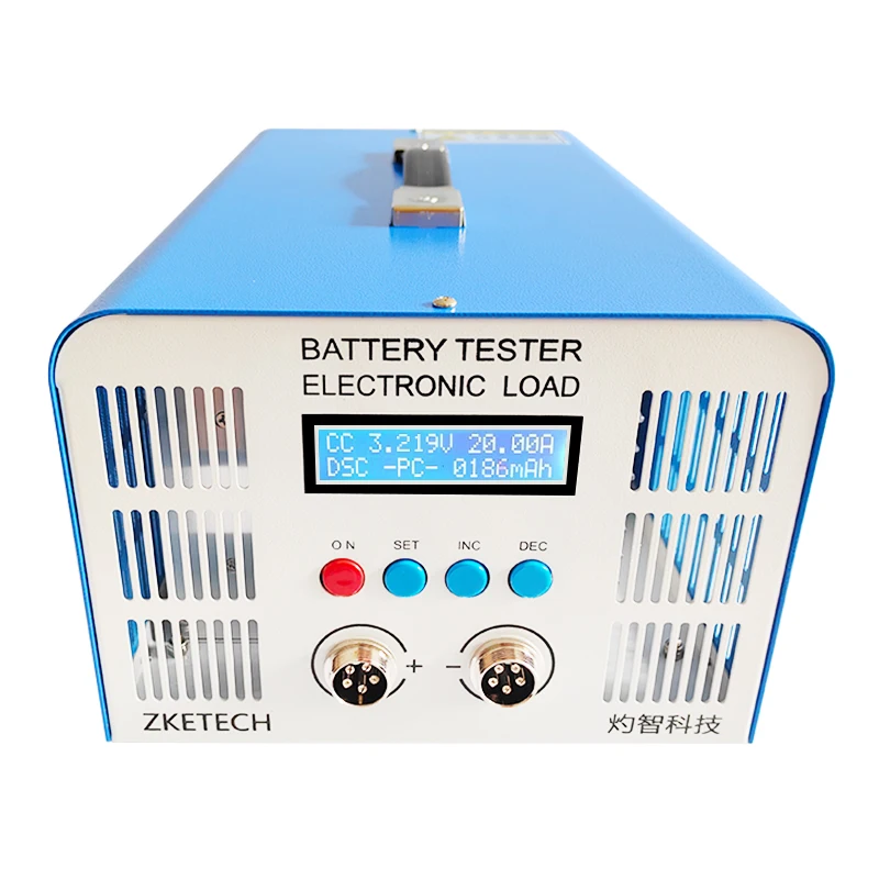 110V/220V Input ZKETECH EBC-A40L 5V 40A High Current Power Li-ion LiFePo4 Battery Capacity Tester