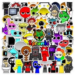 52PCS/Pack New Sprunki Stickers Incredibox Sprunki Decals For Phone Laptop Suitcase Notebook Skateboard Waterproof Stickers
