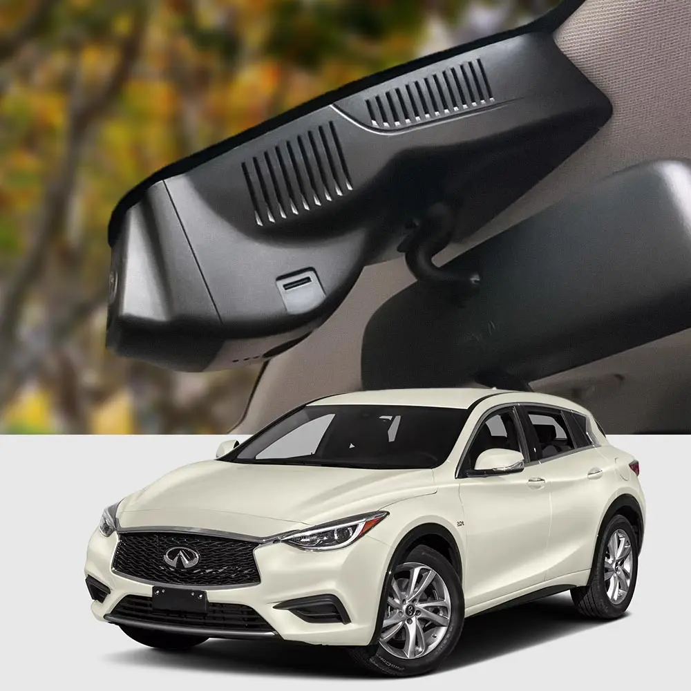 Dash Cam for Infiniti QX30,4K QHD with memory card and WiFi