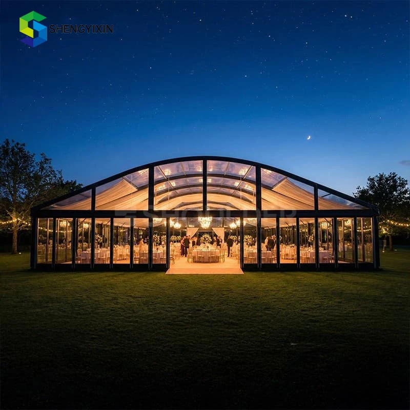 Commercial Event Tent 10m Movable Windproof Heavy Duty Aluminum Alloy Frame PVC Cover Long Service Life Durable All Seasons