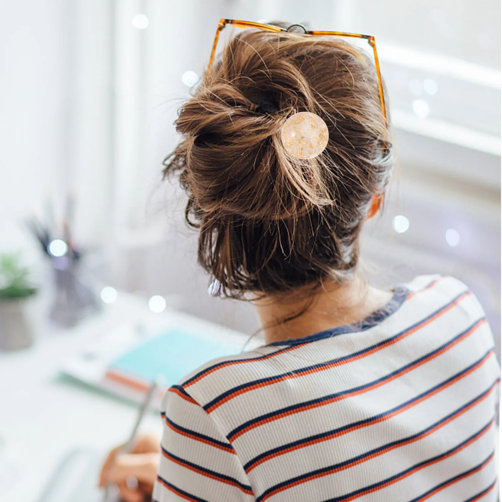 

Заколка для волос в форме леденца, 1 шт., премиум-класса, в китайском стиле, модная, для пучка, декоративная, для женщин, винтажная, золотистая