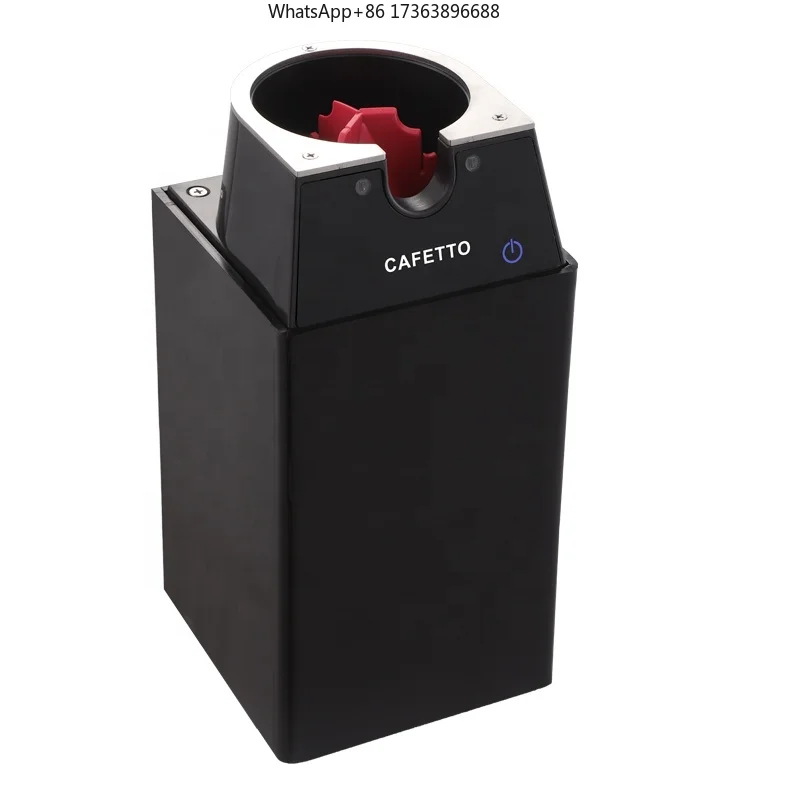 Commercial Espresso Coffee  Portafilter Cleaner Machine Electric Automatic Cleaning Knock Box Accessories for Business