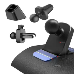 17mm Ball Head Base Portable Car Phone Holder Nti-skid Fixed Air Vent Stand Anti-skid Bracket Car Accessories Universal