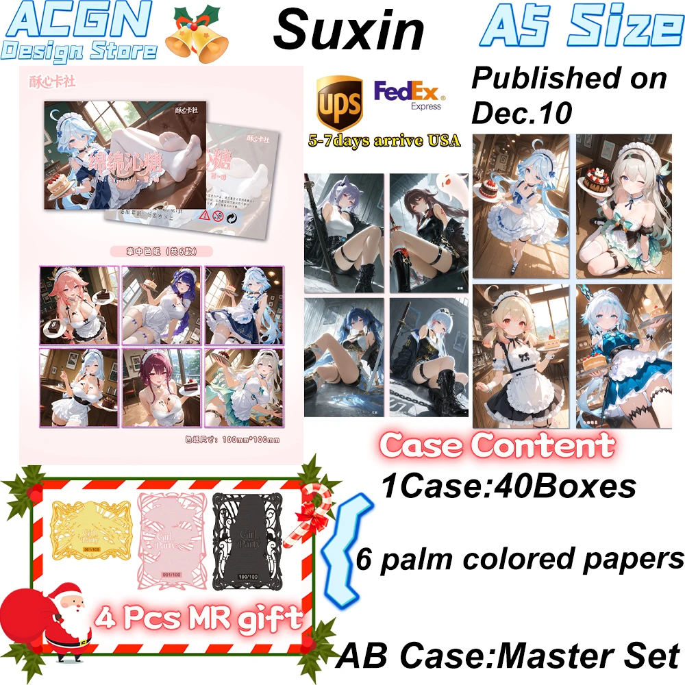 Commercio all'ingrosso 2025 Crispy Heart Card Society - Mianmian Qintang Carta colorata acrilica ACG CCG TCG Regali per hobby