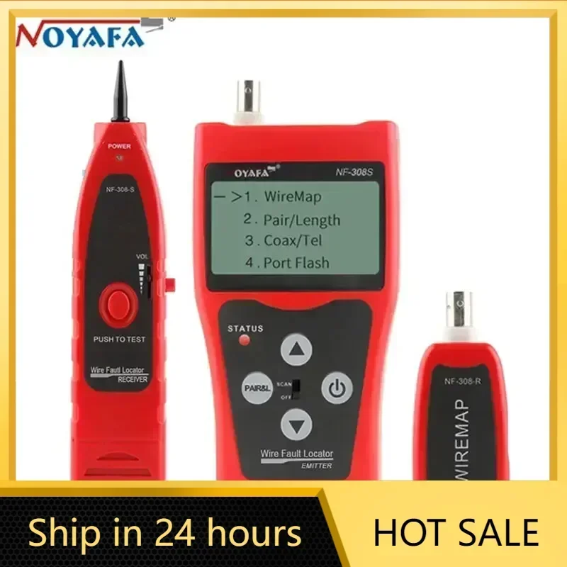 [100% NEW] NF-308S Network Cable Tester LCD Display RJ45 RJ11 Cable Finder Professional Electrician Tool for Network Tracking