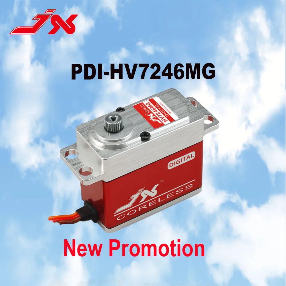 JX PDI-HV7232MG 32KG PDI-HV7246MG 46KG Big Torque High Precision HV Full CNC Coreless Standard Servo For RC Helicopter DIY Parts