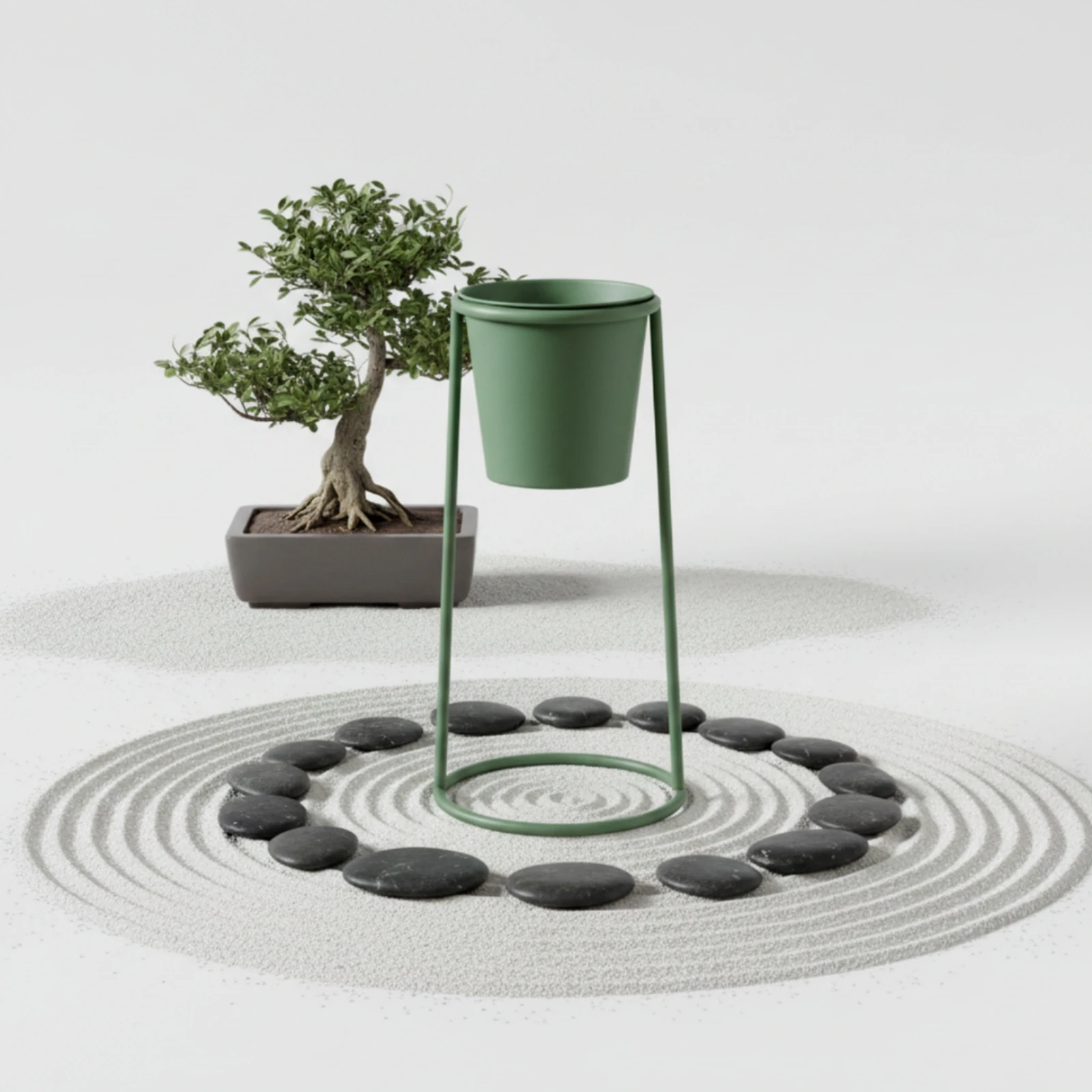 Metal Plant Stand Tapered Floor Plant Stand Furniture Sturdy Long-Lasting for Minimalists, Living Room, Balcony