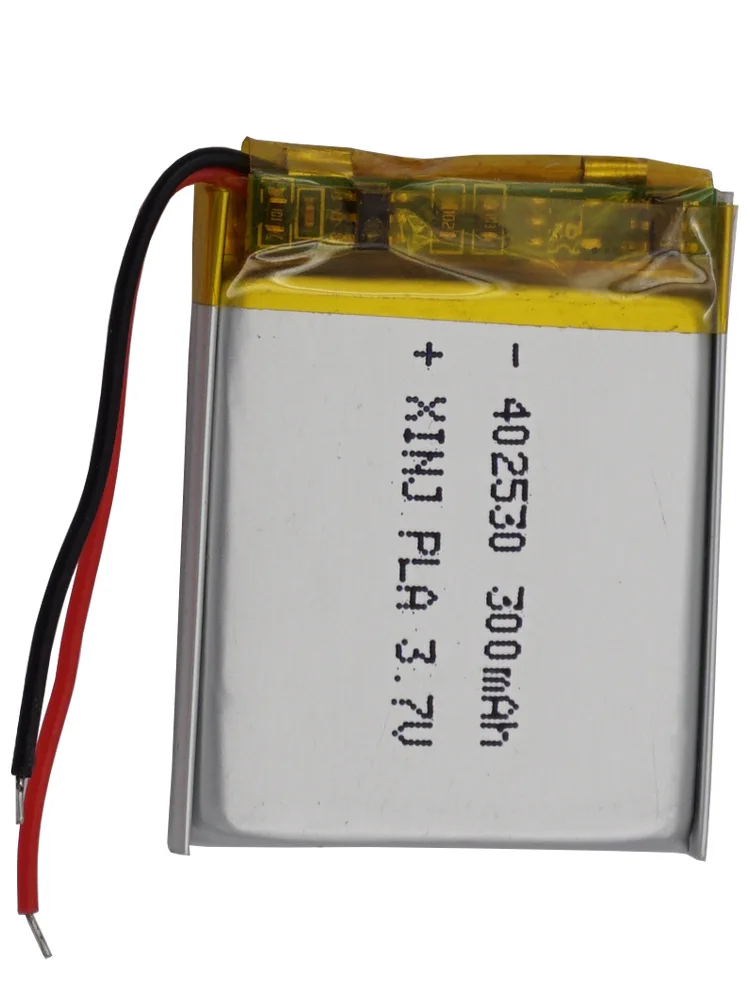 الجملة 10 قطع 3.7 فولت 300 مللي أمبير 1.11 واط بطارية ليثيوم بوليمر 402530   لمشغل الموسيقى GPS كاميرا السيارة سمّاعات بلوتوث DashCam