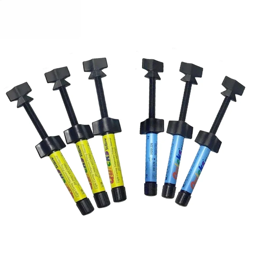 Dentistry Light Cure Composite Resin 3 Shades Dental Temporary Inlay Wax Anterior Posterior Teeth Filling DENTKIST Materials