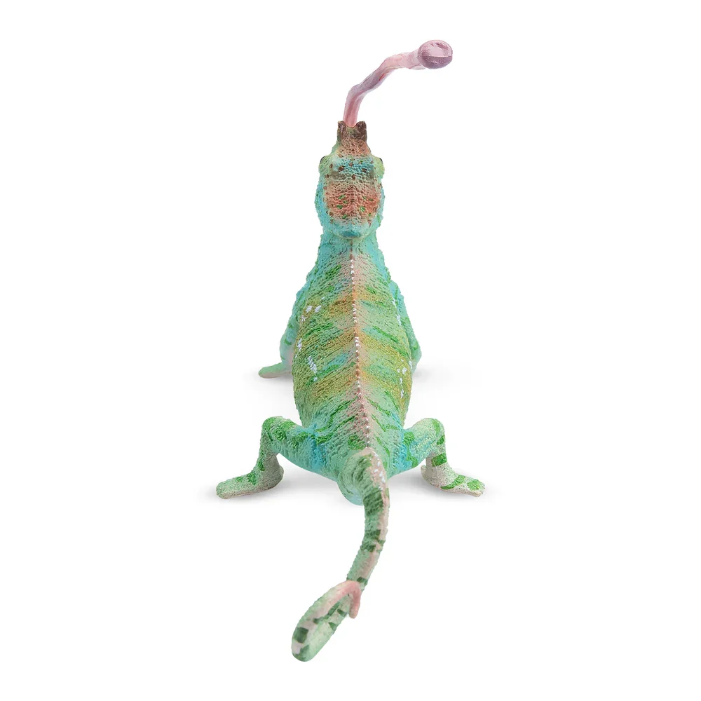 Toymany SimulationParson's Chameleon Madagascar Animal Model Toy Mini figurki lalki figurki akcji zabawki prezent dla dzieci