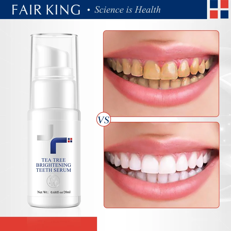 FAIRKING Yellow Plaque Removal Teeth Whitening Serum Remove Plaque Stains Teeth Whitening Products Improves Mouth Freshness 20ML