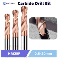 LOCO Solid Carbide Twist Drill 0.5mm~17mm Parallel Shank General Stub CNC Drilling Metal Steel Iron Hole