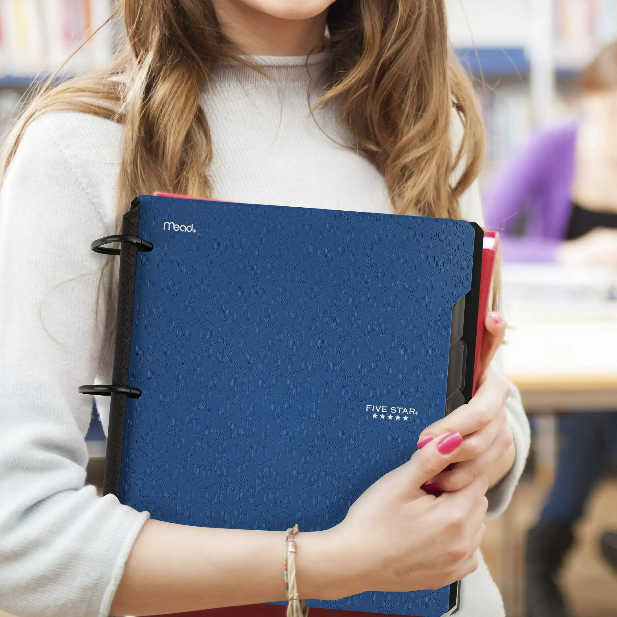 Five Star Flex 1" Refillable Notebook, Pacific Blue (293280B-WMT23)