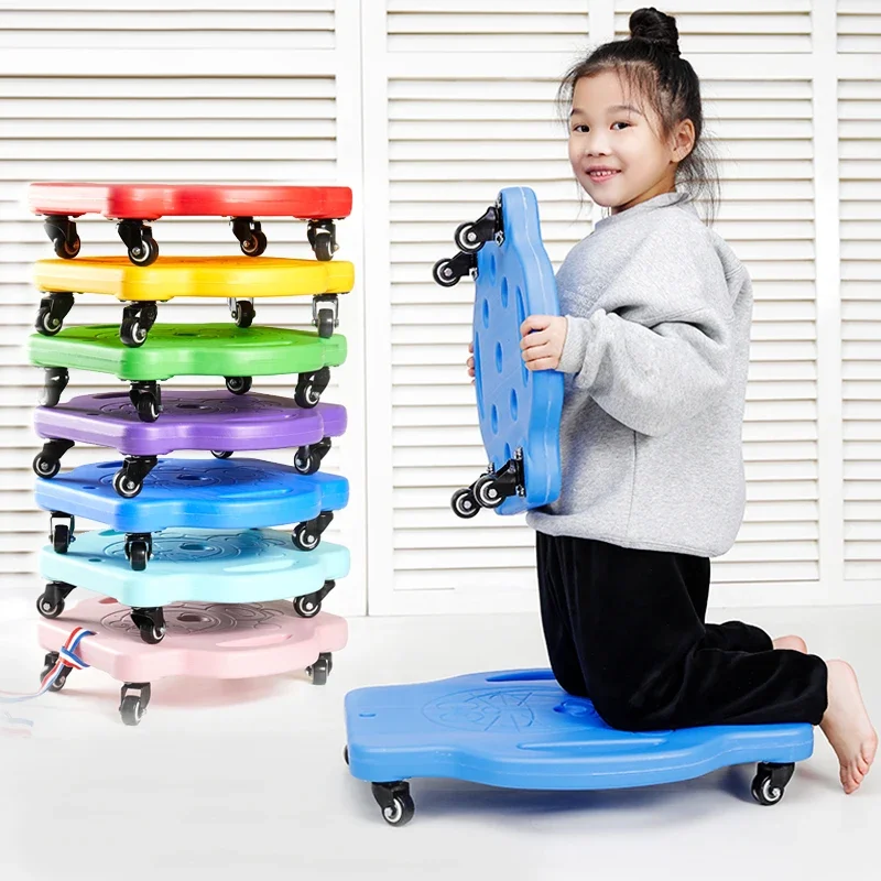 Scooter Sensory Kindergarten Training Equipment Children's Vestibule Four-Wheel Balance Indoor Sports Physical Fitness