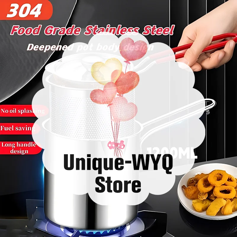 

Stainless Steel Deep Fryer Multi-functional Small Pot Kitchen-specific Frying Chicken And Other Cooking Tools