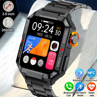 For Xiaomi New Smart Watch 2.0 Inch Screen Bluetooth Call Voice Assistant Watch Sports Fitness Waterproof NFC Smartwatch For Men