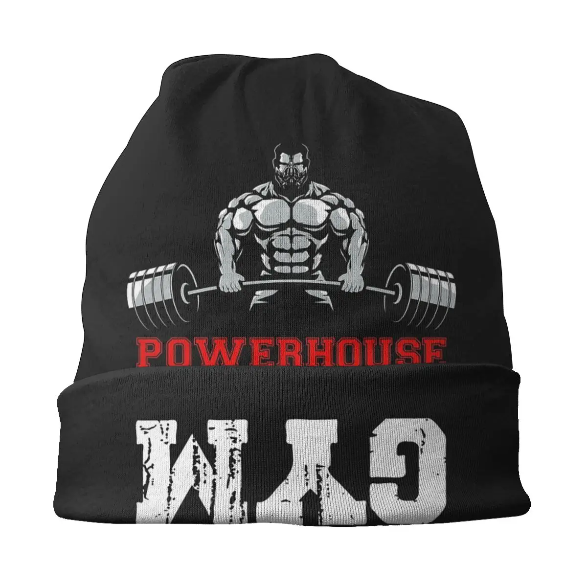 Fitness Muscle Powerhouse Gym Skullies czapki czapki fajne zimowe ciepłe mężczyźni kobiety czapka z dzianiny dla dorosłych kulturystyka siłownia