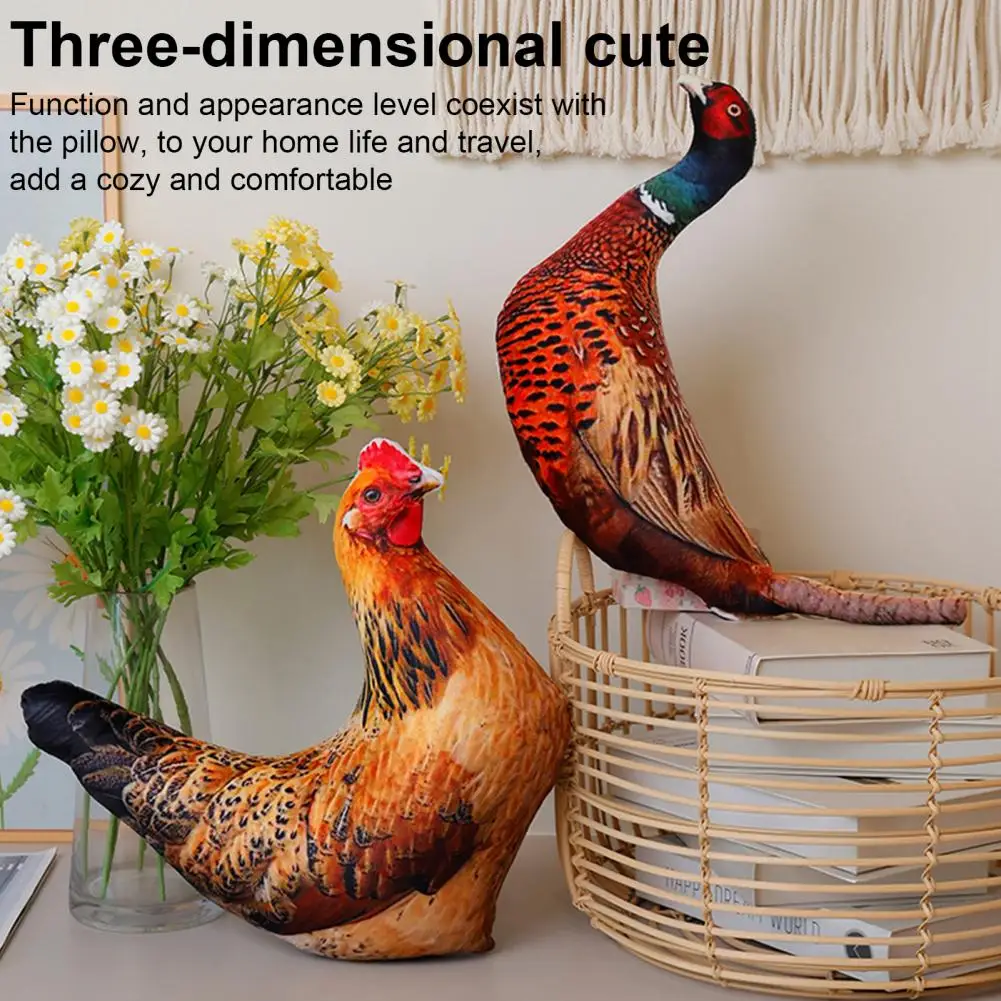 สมจริงตุ๊กตา Pigeon Plush ของเล่นตุ๊กตาหมอนสมจริงเป็ดห่านไก่ของขวัญเด็กตกแต่งบ้าน Accents ตุ๊กตาของเล่น