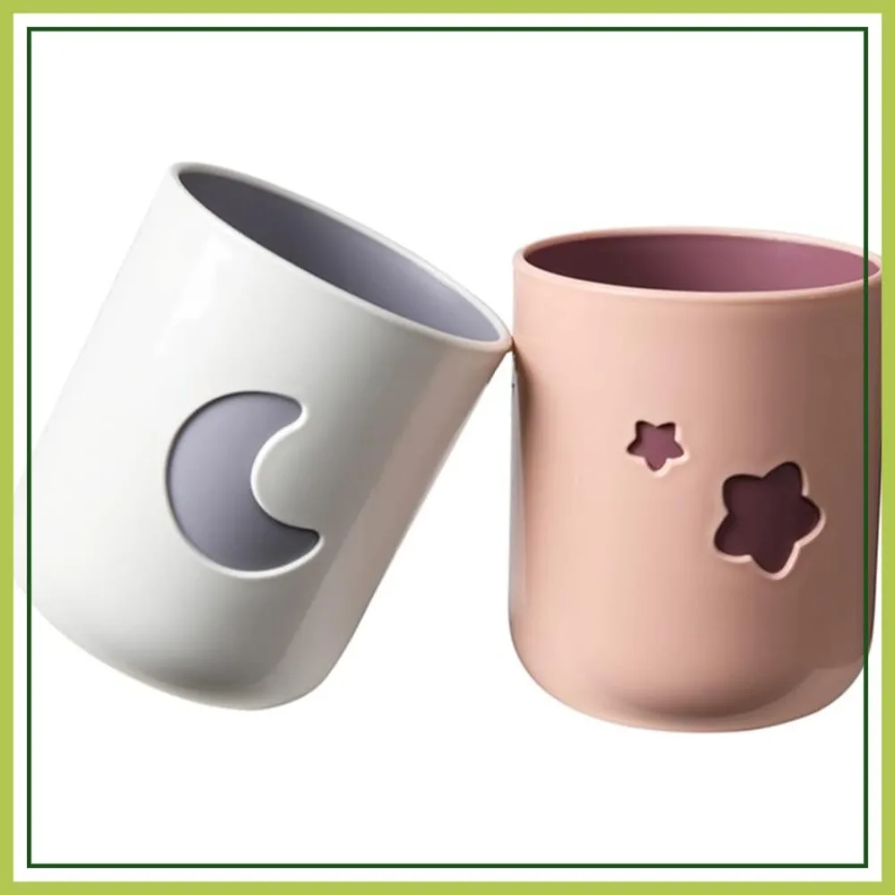 

Moon&Stars Couple Toothbrush Cup 2Pcs, 13.5oz Thickened Drinking Mug, Exquisite Holder