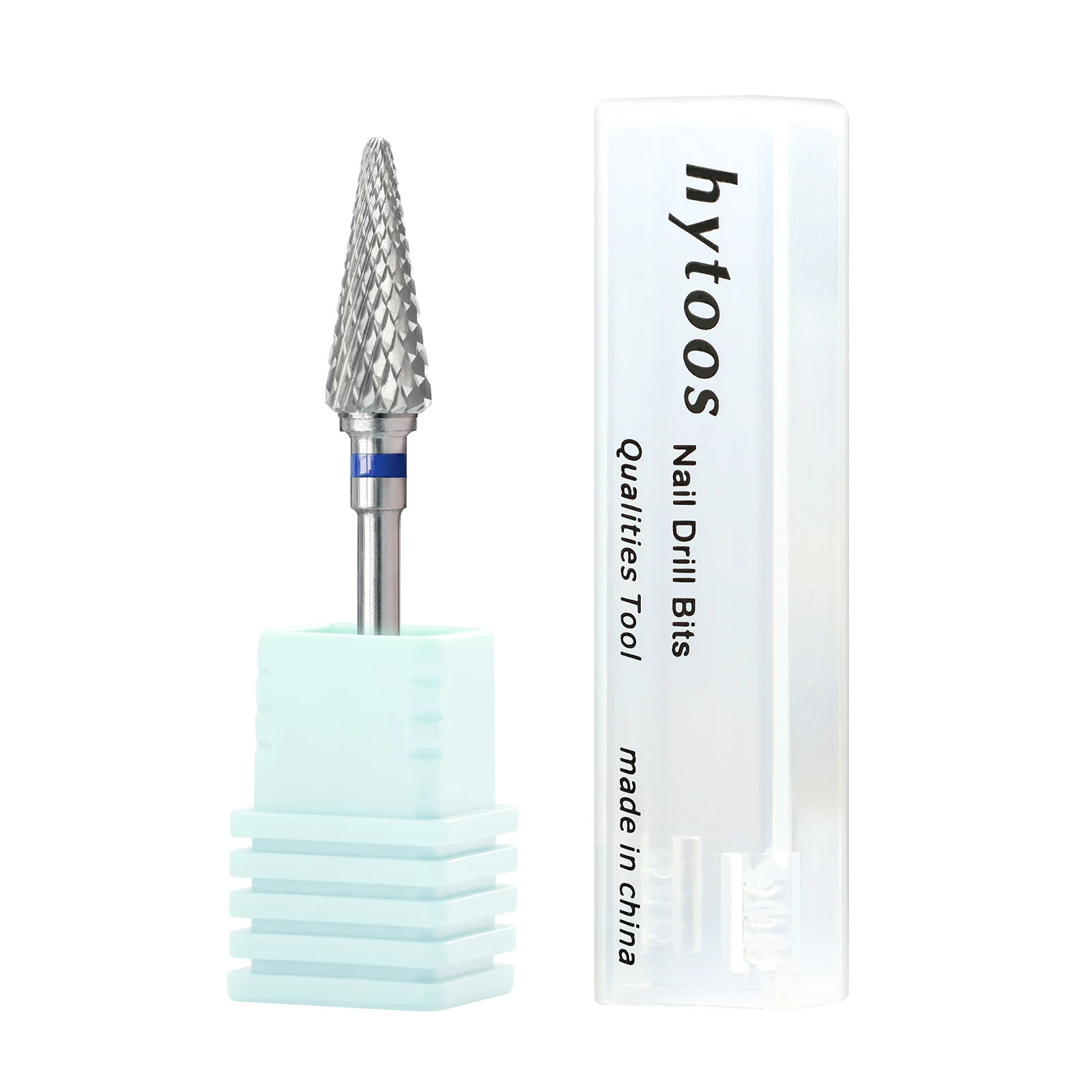 Hytoos perfeito cone cutícula bit 3/32 carboneto prego brocas fresa para manicure brocas elétricas unhas acessórios ferramenta