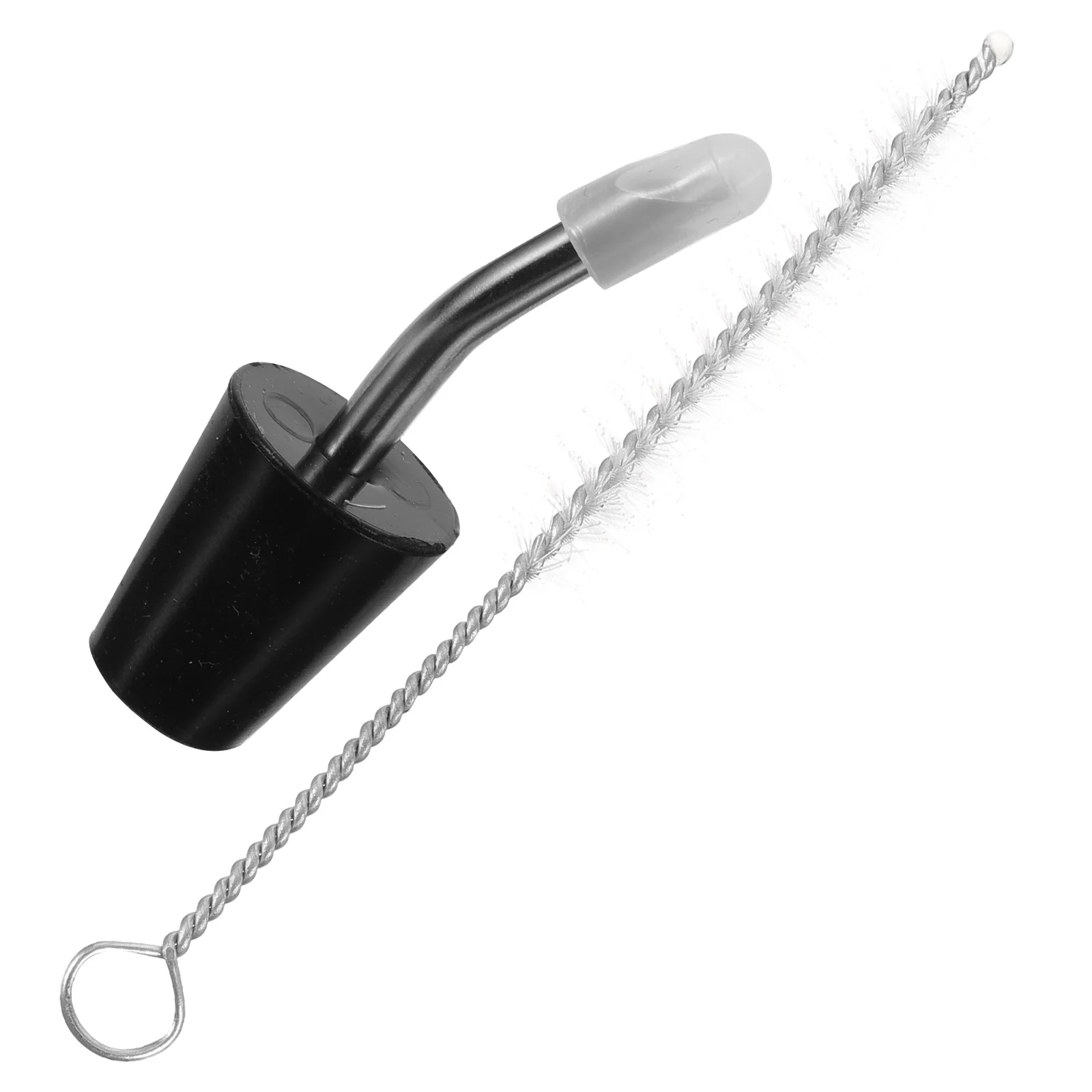 Accesorios para tetera portátil, boquilla, tubo largo para vertido de aceite, exterior, ligero, resistente, fácil de limpiar, tamaño pequeño