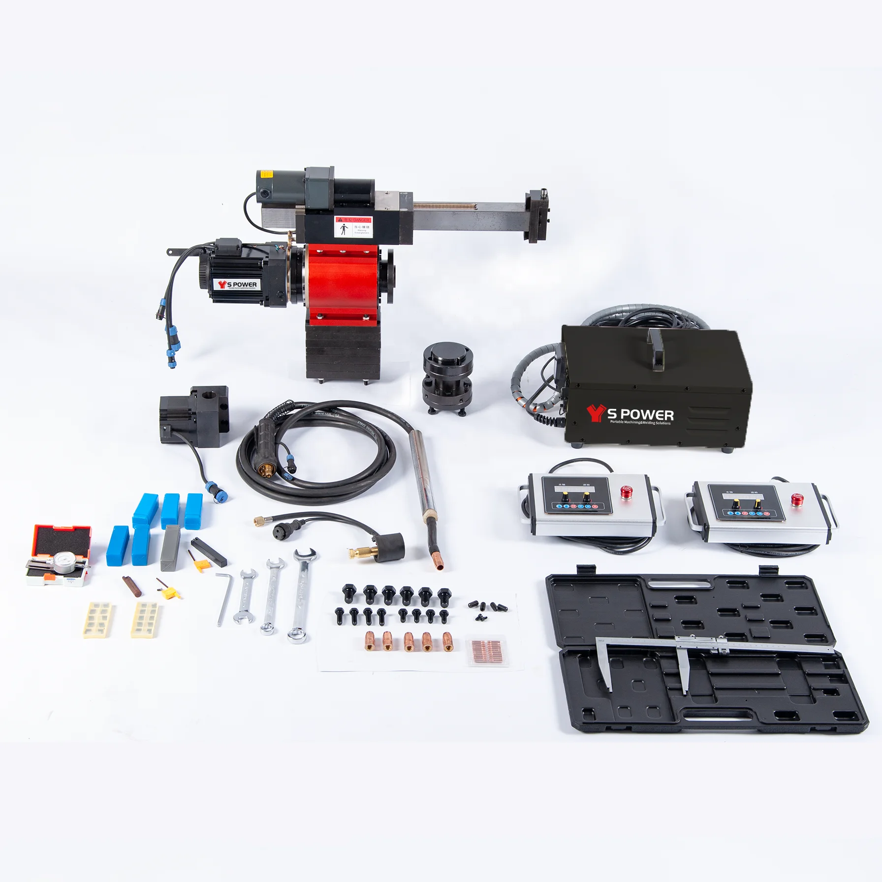 Portable Journal Lathe Shaft Turning Truck Repair Shaft Repair Field Service spower Automatic Turning & Welding Machine