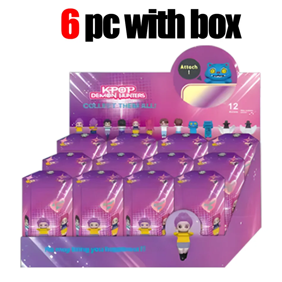 Anime Demon Hunters PVC Figure Set - Derpy's Tiger Rumi Mira Zoey Sussy Collectible Statuettes Decoration Toy