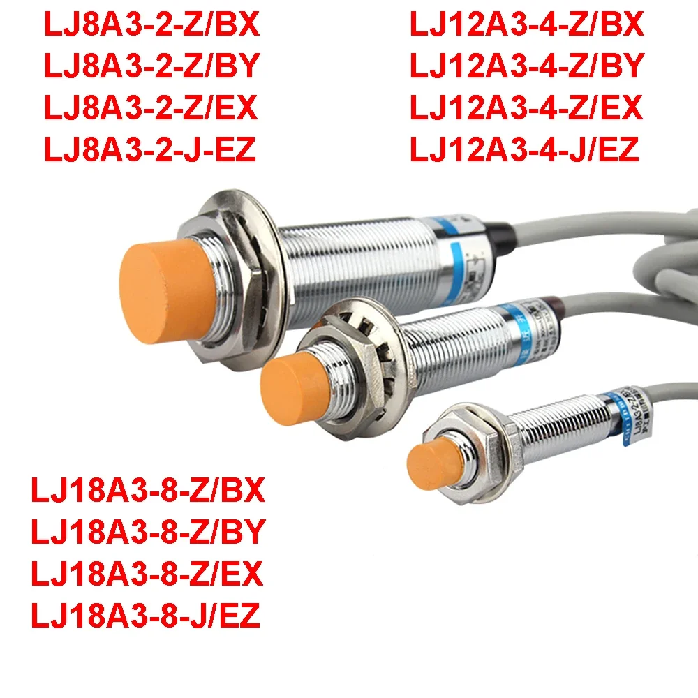 LJ12A3-4-Z/BX LJ12A3-4-Z/BY LJ8A3-2-Z-BX Proximity Switch Inductive Proximity Sensor NPN/PNP DC 6-36V AC 90-250V