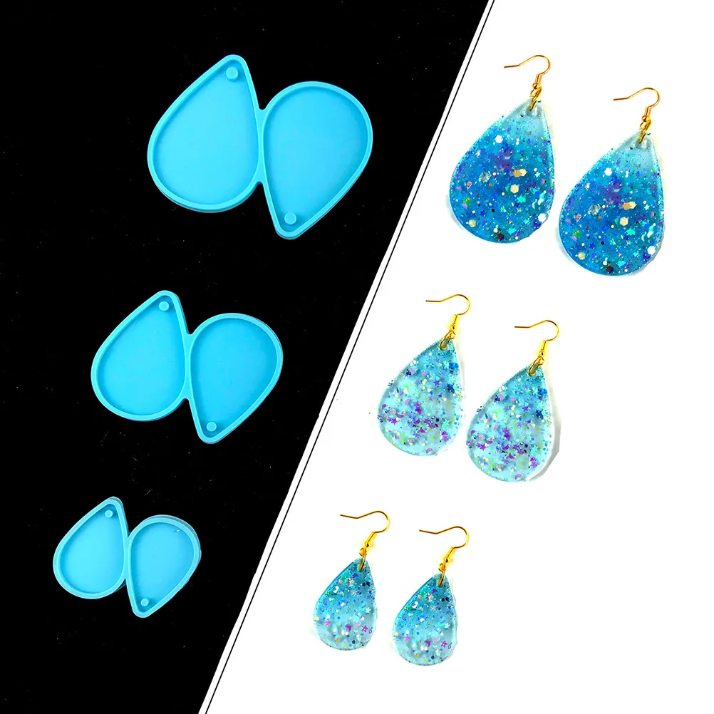 

1 set 1 Set Water Drop Making Silicone Diy Jewelry Crafting Kits Resin Keychain Pendant Molds Earring Pendant Making Molds Diy