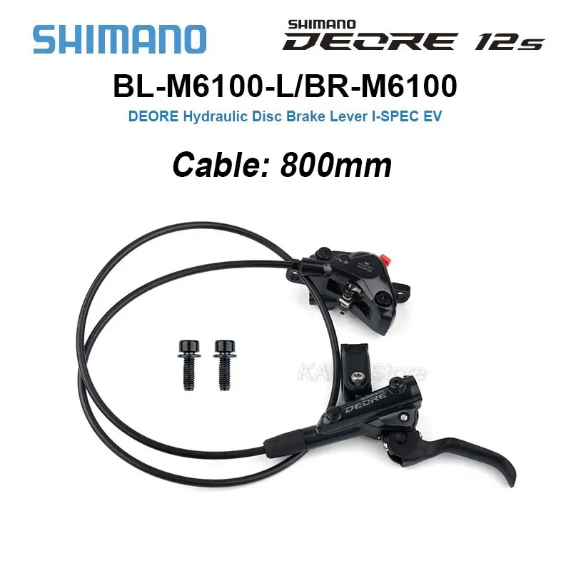 Shimano Deore M6100 MTB Hydraulic Discs Brake Mountain Bike Brakes Bicycle Resin Brake Pad RT66 RT64 RT70 Rotors 160mm 180mm