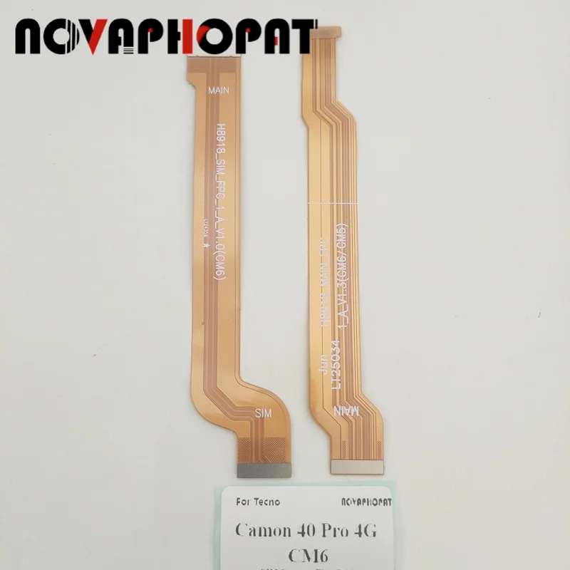 For Tecno Camon 40 Pro 4G CM6 Main Board Inter Flex Connector Motherboard USB Charger SIM Reader Flex Cable Ribbon