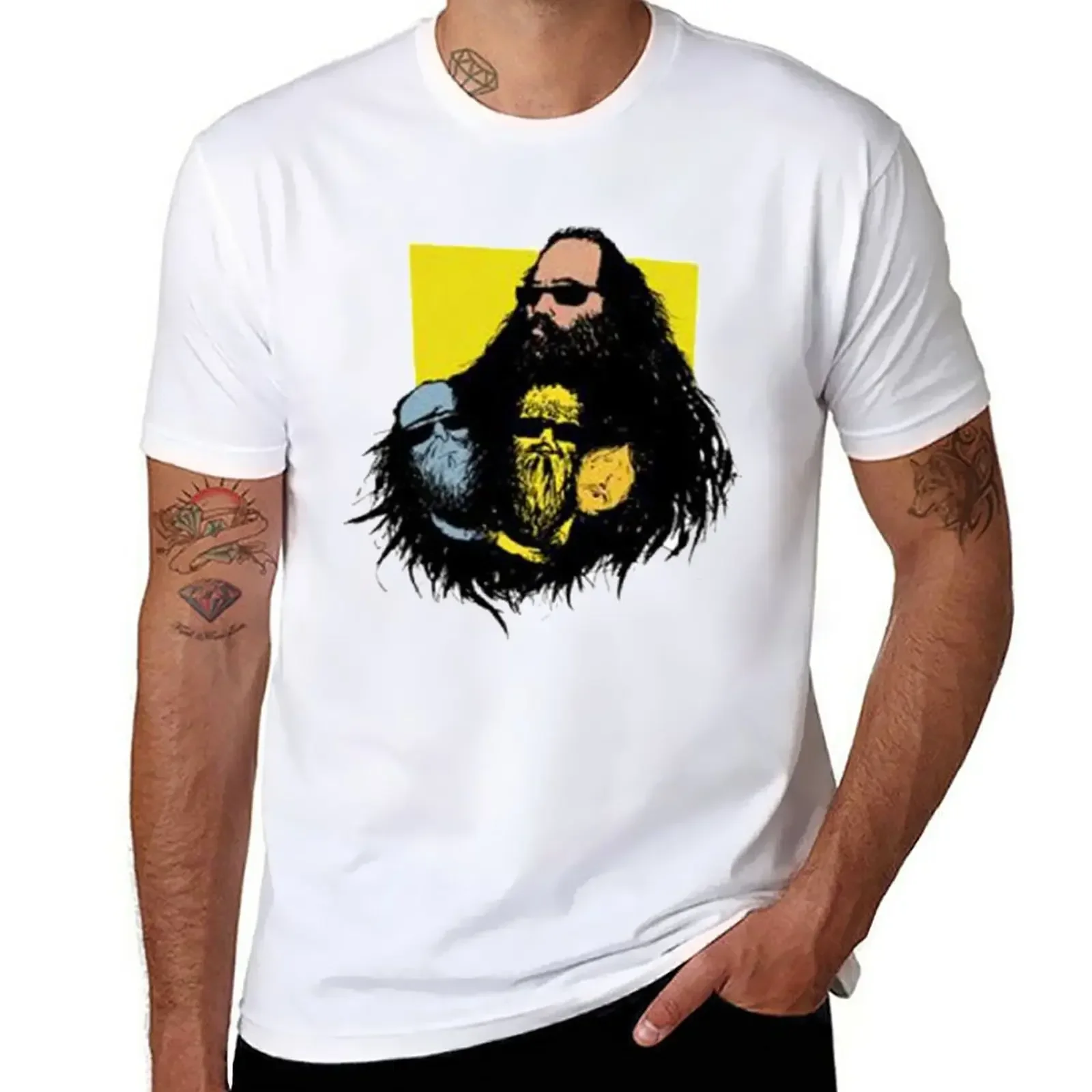 anime clothes graphic t shirts T-shirts for men cotton New rick rubin T-Shirt