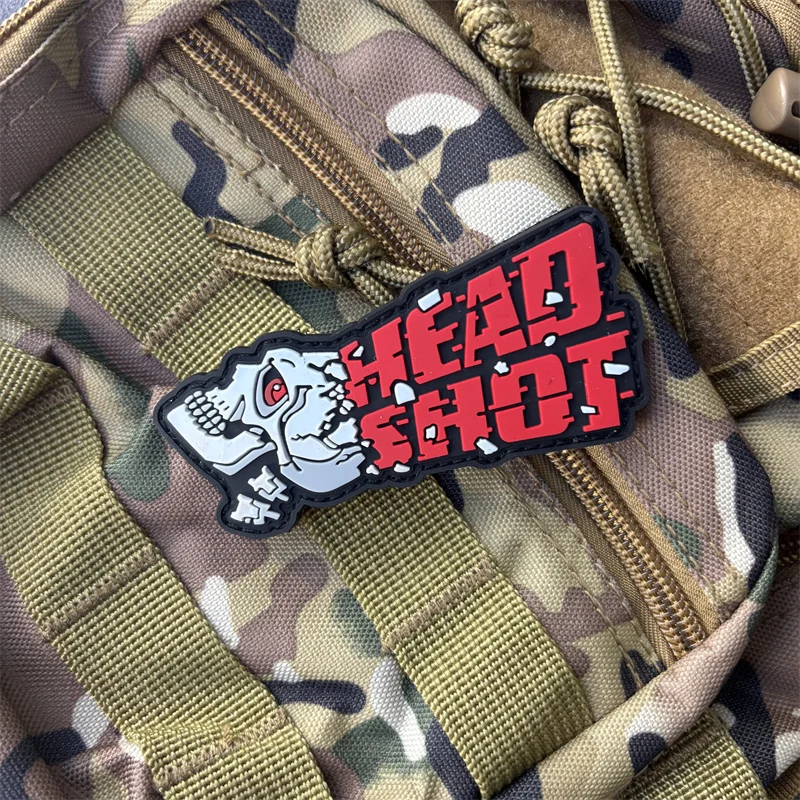 군용 '헤드 샷' PVC 패치 옷에 부착하는 모랄 배지 - Urban Backpack Tactical 리뷰 및 가격