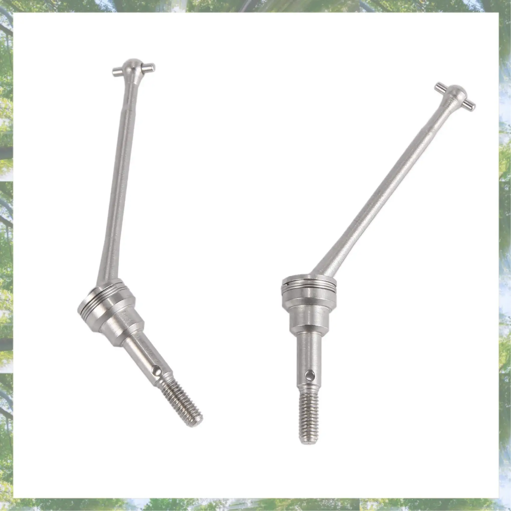 T84C-4Pcs eje de transmisión delantero de Metal CVD 0090 para Wltoys 12428 12423 1/12 coche trepador de control remoto piezas de mejora de camión de recorrido corto