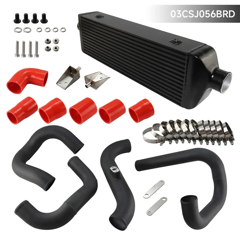 

Performance Intercooler Piping Hose Kit Aluminum Front Mount Bar&Plate For Hyundai Genesis 2.0T Turbo 2010-2012 Black/Blue/Red
