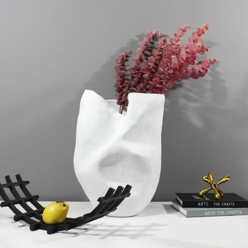 대형 화병 창의적 현대적 불규칙한 예술 꽃 장식품